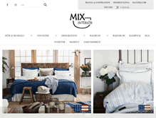Tablet Screenshot of mixinterior.se